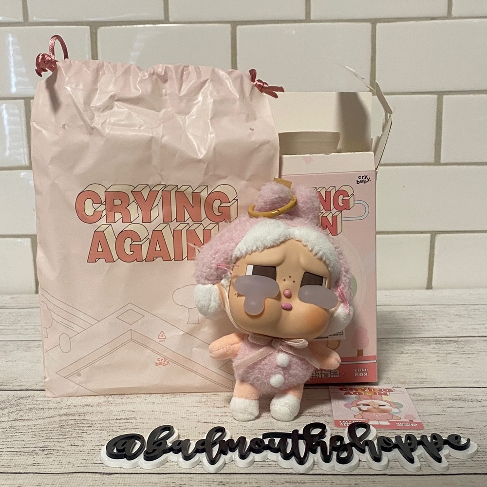 *Pop Mart CRYBABY Crying Again Series Vinyl Face Plush Blind Box - All My Love